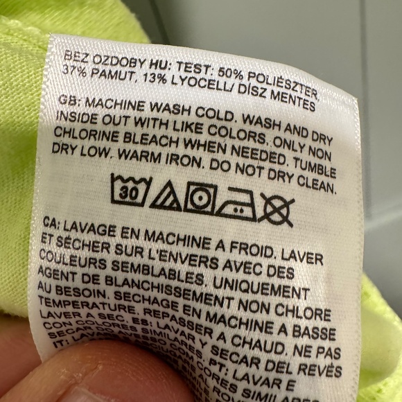 The North Face Men's T-Shirt Short Sleeve Crew Neck Neon Green - Size XL - Picture 6 of 6